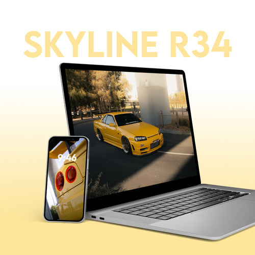 Yellow Skyline R34 Wallpaper Pack